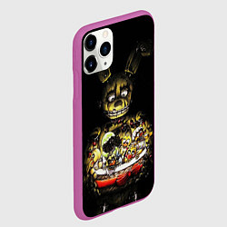 Чехол iPhone 11 Pro матовый Five Nights At Freddy's, цвет: 3D-фиолетовый — фото 2