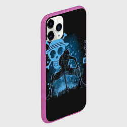 Чехол iPhone 11 Pro матовый One Piece, цвет: 3D-фиолетовый — фото 2