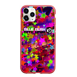 Чехол iPhone 11 Pro матовый Billie eilish, цвет: 3D-красный