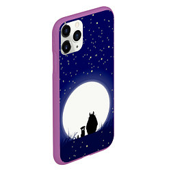 Чехол iPhone 11 Pro матовый Мой сосед Тоторо, цвет: 3D-фиолетовый — фото 2