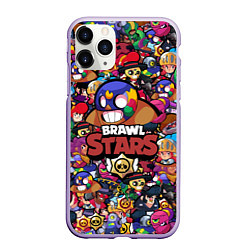 Чехол iPhone 11 Pro матовый BRAWL STARS EL PRIMO, цвет: 3D-светло-сиреневый