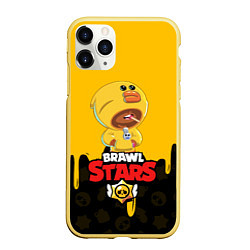 Чехол iPhone 11 Pro матовый BRAWL STARS SALLY LEON, цвет: 3D-желтый