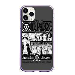 Чехол iPhone 11 Pro матовый One Piece, цвет: 3D-светло-сиреневый