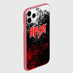 Чехол iPhone 11 Pro матовый АРИЯ, цвет: 3D-малиновый — фото 2