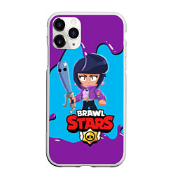 Чехол iPhone 11 Pro матовый BRAWL STARS BIBI, цвет: 3D-белый