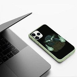 Чехол iPhone 11 Pro матовый Sally face, цвет: 3D-салатовый — фото 2