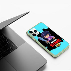 Чехол iPhone 11 Pro матовый BRAWL STARS BIBI, цвет: 3D-салатовый — фото 2