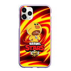 Чехол iPhone 11 Pro матовый BRAWL STARS SALLY LEON, цвет: 3D-светло-сиреневый