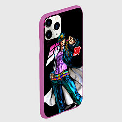 Чехол iPhone 11 Pro матовый JOJOS BIZARRE ADVENTURE, цвет: 3D-фиолетовый — фото 2