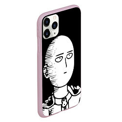 Чехол iPhone 11 Pro матовый ONE-PUNCH MAN, цвет: 3D-розовый — фото 2