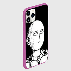 Чехол iPhone 11 Pro матовый ONE-PUNCH MAN, цвет: 3D-фиолетовый — фото 2