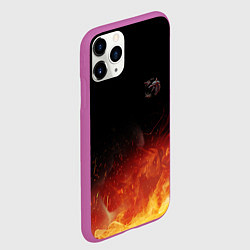 Чехол iPhone 11 Pro матовый Ведьмак сериал, цвет: 3D-фиолетовый — фото 2