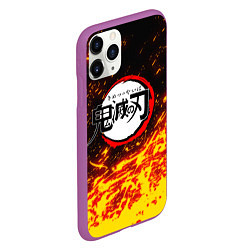 Чехол iPhone 11 Pro матовый KIMETSU NO YAIBA, цвет: 3D-фиолетовый — фото 2