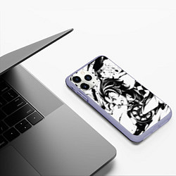 Чехол iPhone 11 Pro матовый KIMETSU NO YAIBA, цвет: 3D-светло-сиреневый — фото 2