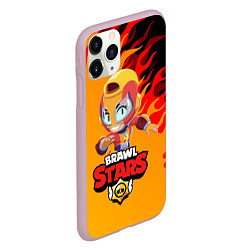 Чехол iPhone 11 Pro матовый BRAWL STARS MAX, цвет: 3D-розовый — фото 2