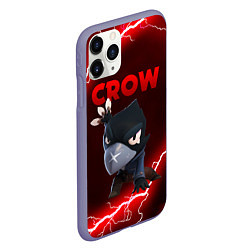 Чехол iPhone 11 Pro матовый BRAWL STARS CROW, цвет: 3D-серый — фото 2
