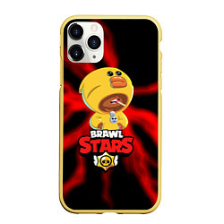 Чехол iPhone 11 Pro матовый BRAWL STARS SALLY LEON, цвет: 3D-желтый