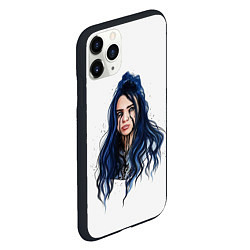 Чехол iPhone 11 Pro матовый BILLIE EILISH, цвет: 3D-черный — фото 2