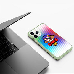 Чехол iPhone 11 Pro матовый BRAWL STARS EL PRIMO, цвет: 3D-салатовый — фото 2