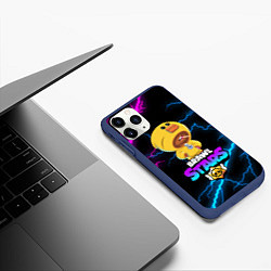 Чехол iPhone 11 Pro матовый BRAWL STARS SALLY LEON, цвет: 3D-тёмно-синий — фото 2