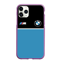 Чехол iPhone 11 Pro матовый BMW БМВ, цвет: 3D-фиолетовый