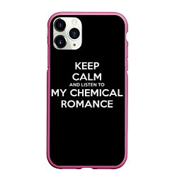 Чехол iPhone 11 Pro матовый My chemical romance, цвет: 3D-малиновый