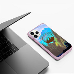 Чехол iPhone 11 Pro матовый Счастье не за горами, цвет: 3D-розовый — фото 2
