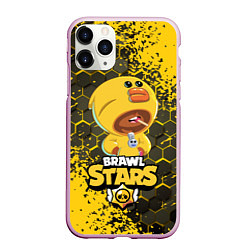 Чехол iPhone 11 Pro матовый BRAWL STARS SALLY LEON, цвет: 3D-розовый