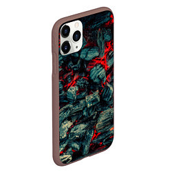 Чехол iPhone 11 Pro матовый Уголь, цвет: 3D-коричневый — фото 2