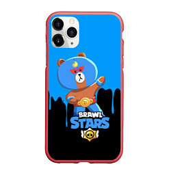 Чехол iPhone 11 Pro матовый BRAWL STARS EL BROWN, цвет: 3D-красный