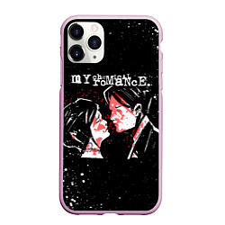 Чехол iPhone 11 Pro матовый My Chemical Romance, цвет: 3D-розовый