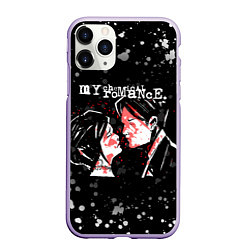 Чехол iPhone 11 Pro матовый My Chemical Romance, цвет: 3D-светло-сиреневый