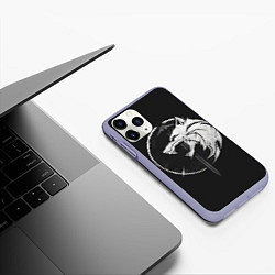 Чехол iPhone 11 Pro матовый The Witcher 3: Wild Hunt, цвет: 3D-светло-сиреневый — фото 2