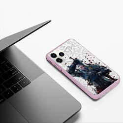Чехол iPhone 11 Pro матовый Ведьмак, цвет: 3D-розовый — фото 2