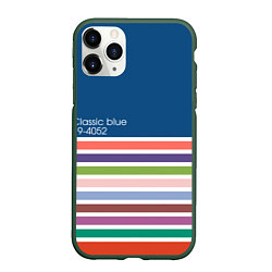 Чехол iPhone 11 Pro матовый Pantone цвет года с 2012 по 2020 гг, цвет: 3D-темно-зеленый