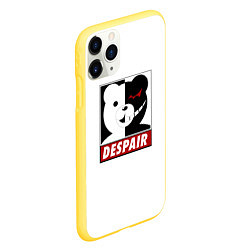 Чехол iPhone 11 Pro матовый Monokuma, цвет: 3D-желтый — фото 2