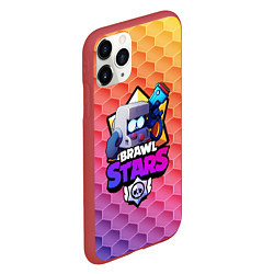 Чехол iPhone 11 Pro матовый BRAWL STARS 8-BIT, цвет: 3D-красный — фото 2