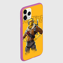 Чехол iPhone 11 Pro матовый Fortnite, цвет: 3D-фиолетовый — фото 2