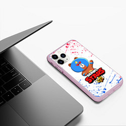 Чехол iPhone 11 Pro матовый BRAWL STARS EL BROWN, цвет: 3D-розовый — фото 2