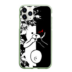 Чехол iPhone 11 Pro матовый Monokuma, цвет: 3D-салатовый