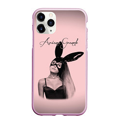 Чехол iPhone 11 Pro матовый Ariana Grande, цвет: 3D-розовый