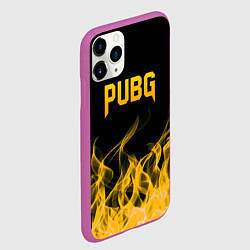 Чехол iPhone 11 Pro матовый PUBG, цвет: 3D-фиолетовый — фото 2