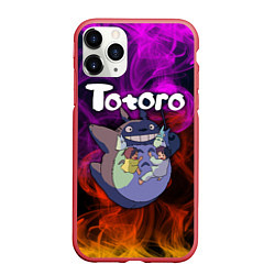 Чехол iPhone 11 Pro матовый Totoro, цвет: 3D-красный