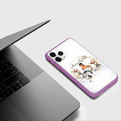 Чехол iPhone 11 Pro матовый ARIANA GRANDE, цвет: 3D-фиолетовый — фото 2