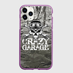 Чехол iPhone 11 Pro матовый Crazy garage, цвет: 3D-фиолетовый