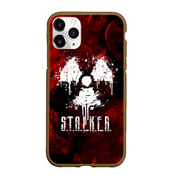 Чехол iPhone 11 Pro матовый STALKER 2, цвет: 3D-коричневый