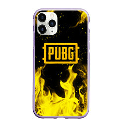 Чехол iPhone 11 Pro матовый PUBG, цвет: 3D-светло-сиреневый