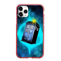 Чехол iPhone 11 Pro матовый Doctor Who, цвет: 3D-красный