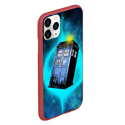 Чехол iPhone 11 Pro матовый Doctor Who, цвет: 3D-красный — фото 2