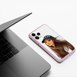 Чехол iPhone 11 Pro матовый Ariana Grande Ариана Гранде, цвет: 3D-розовый — фото 2